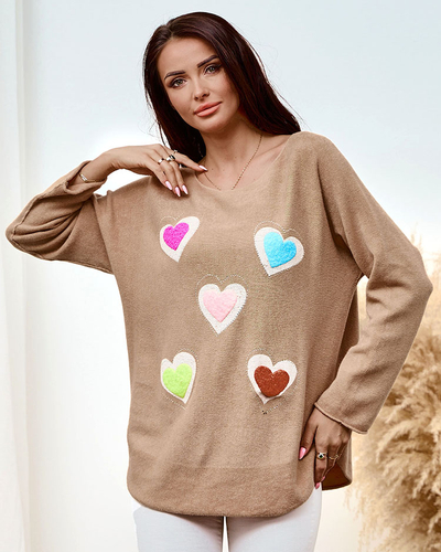 Royalfashion Õhuke naiste südamega kampsun