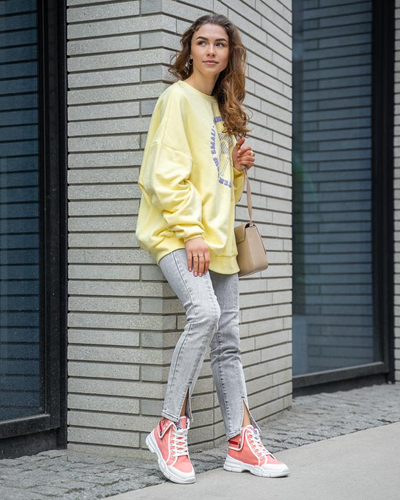 Gray women's skinny jeans - Clothing