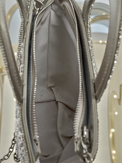 Small Women's Handbag with Cubic Zirconia Sparkle Queen
