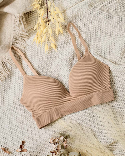Royalfashion Women's ribbed bra