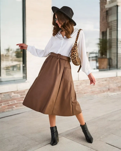 Royalfashion Wen'z midi skurt PLUS SAEZE