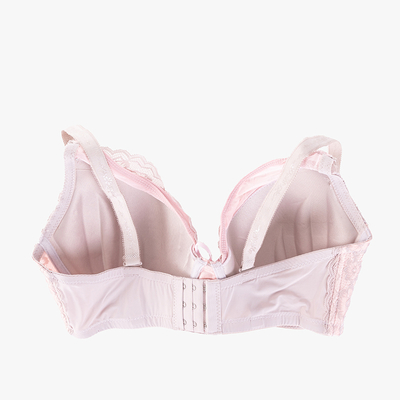 Pink and gray women's lace bra - Underwear
