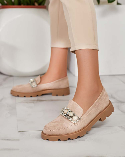 Royalfashion Naiste mokassinad värviliste tsirkoonidega Nel