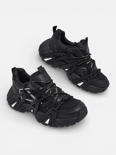 Naiste Tossud Athena Mustad Sünteetilised Sportlikud Igapäevaseks Kandmiseks