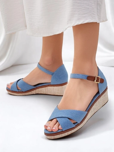 Royalfashion Women's Terrific Peep-Toe Wedge Sandals