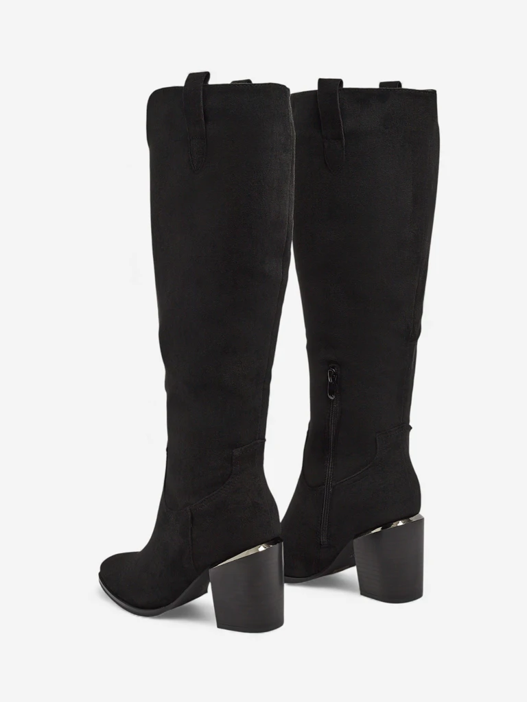 Women's Eco-Suede Stiletto Heel Boots Ferrevi