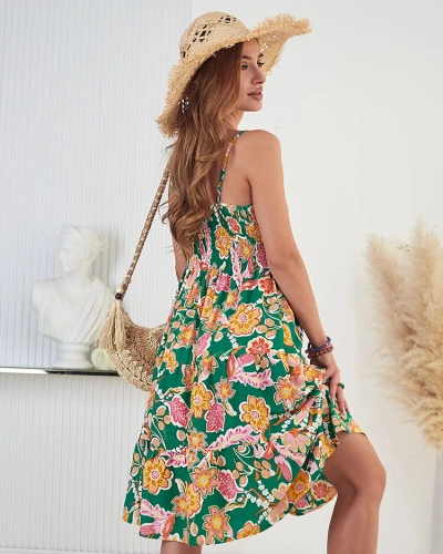 Royalfashion Женское хлопковое платье с цветочным узором