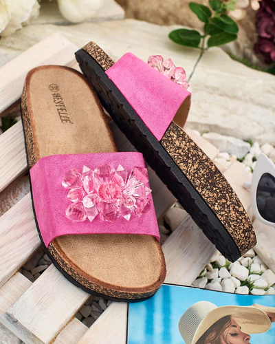 Royalfashion Женские шлепанцы Villo со стразами