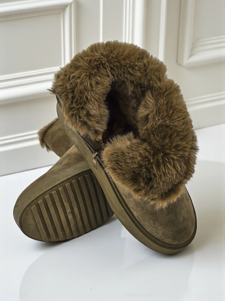 Royalfashion Короткие женские ботинки a'la снегоходы Aurelia Classico