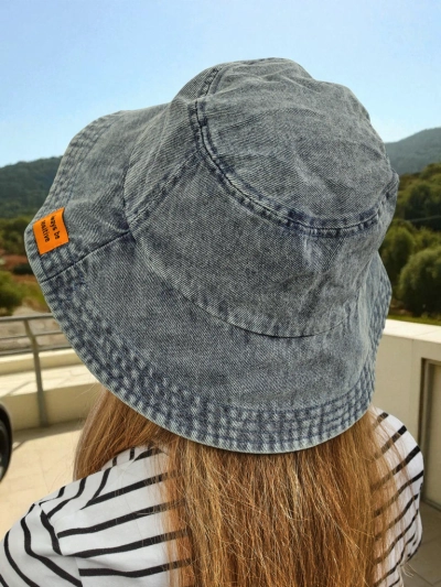 Женская шляпа Athena Denim Look bucket hat из полиэстера, удобная