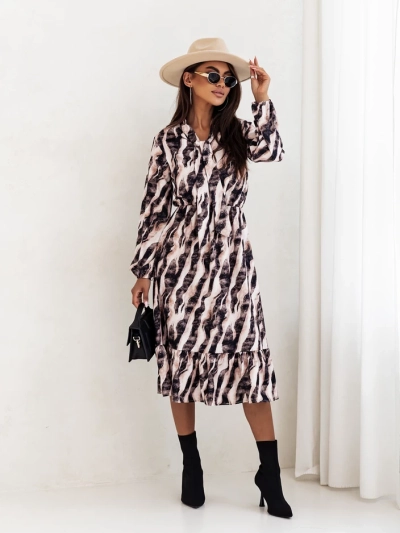 Royalfashion Women's midi dress with print