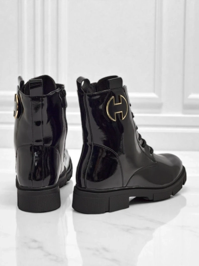 Lakitud paeltega naiste poolsaapad Kalen