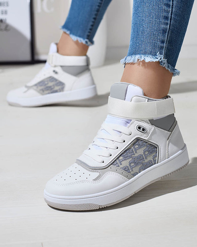 Women's white Xosa high sneakers - Footwear