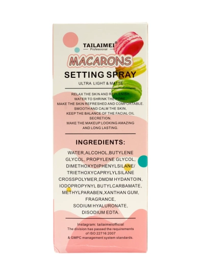 Macarons Meigikinnitussprei Roosa