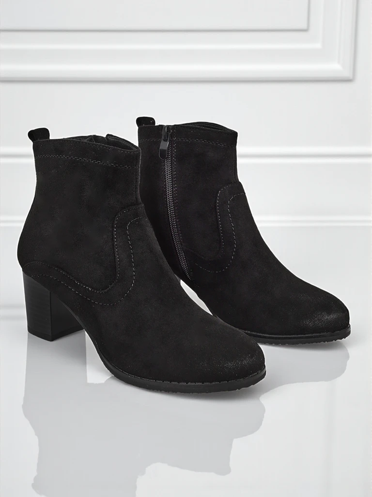 Naiste öko-seemisnahast kontsaga poolsaapad Crimson Echo