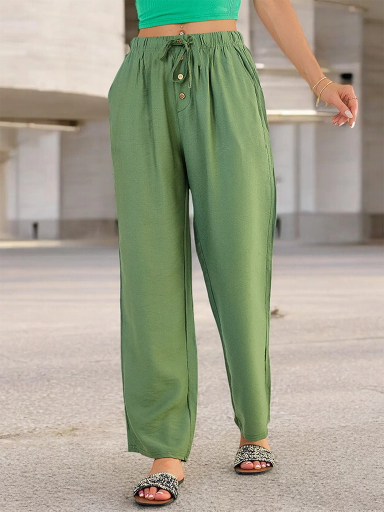 Royalfashion Women's wide fabric pants