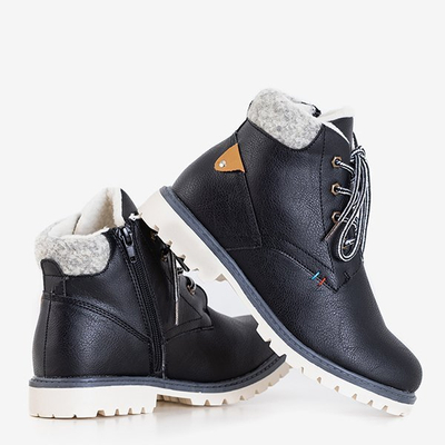 Black boy's insulated Tiptop boots - Footwear
