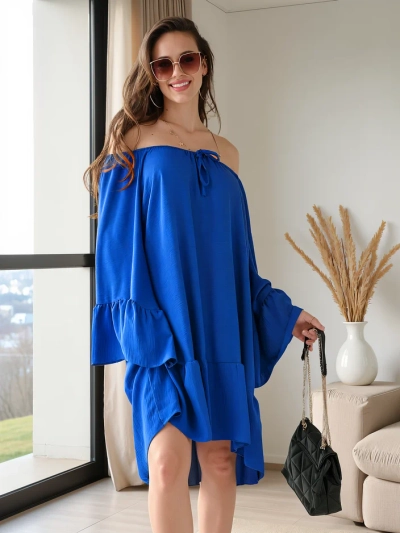 Royalfashion Women's dress a'la Spanish with ruffles oversized