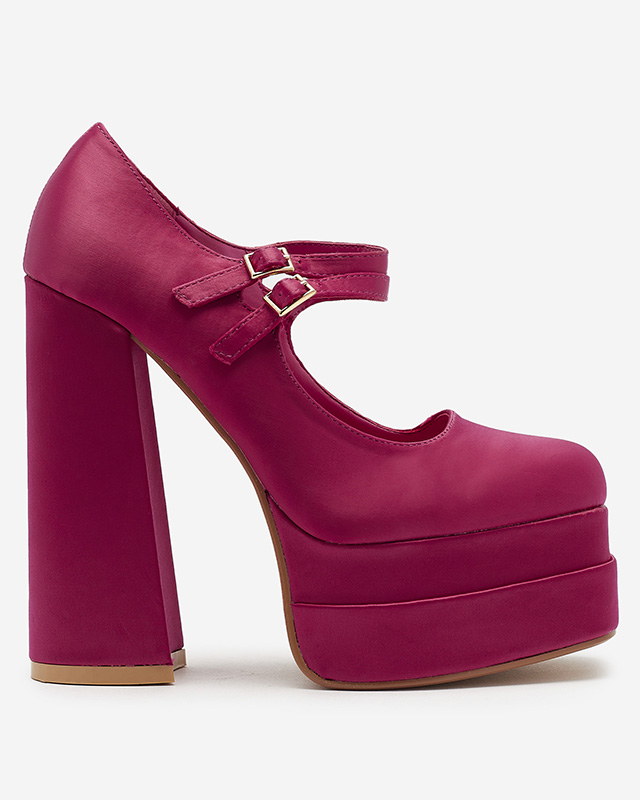 Fuchsia women's high stiletto pumps Elika - Footwear