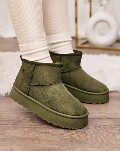 Royalfashion Green naiste platvormiga lumesaapad Ersinella