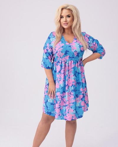 Royalfashion Naiste põlve pikkune kleit prindiga PLUS SIZE