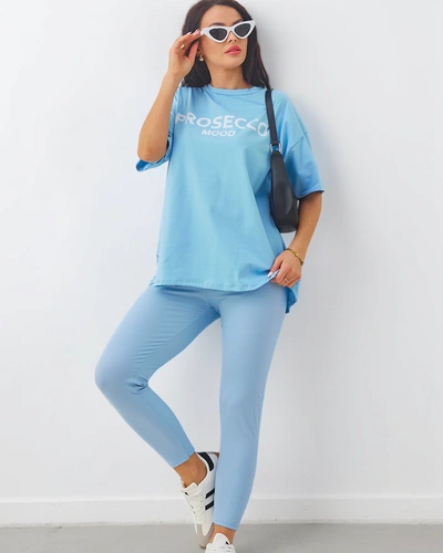 Royalfashion Cotton naiste komplekt lühikeste varrukatega ja retuusidega