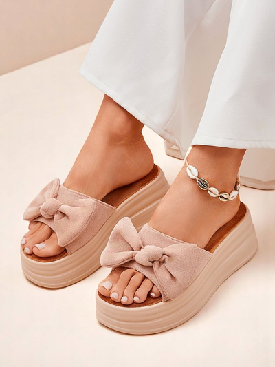 Royal Fashion Women's Platform Slides Givan