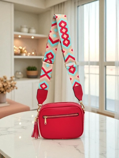 Royalfashion Small Women's Eco-Leather Handbag with Colorful Strap Kovi Lace