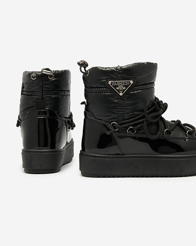 Royalfashion Детские ботинки-слипы a'la snow boots in black Etyvon