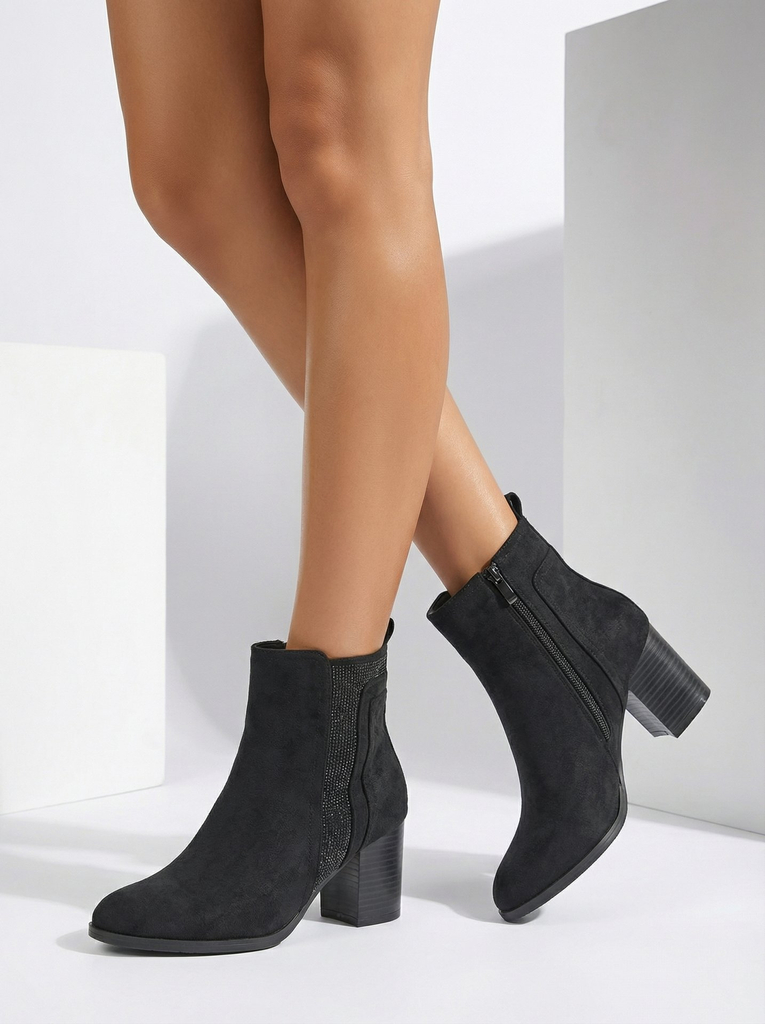 Royalfashion Women's heeled ankle boots Venotto