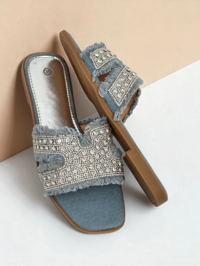 Royalfashion Women's slippers with rhinestones CrystalEase