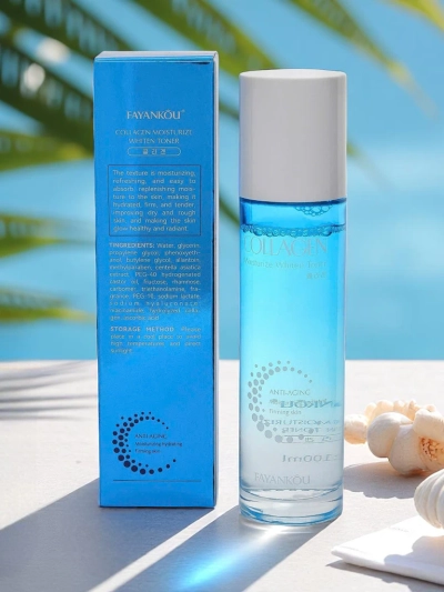 Illuminating and moisturizing face toner with collagen