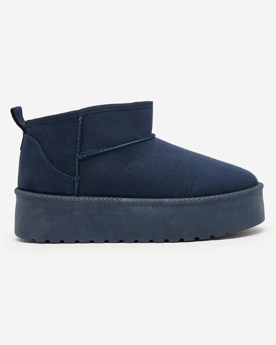 Royalfashion Navy blue short women's boots a'la snow boots Teritsi