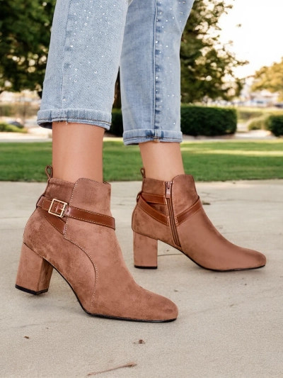 Royalfashion Kvinnor chunky heel ankle boots Eloron