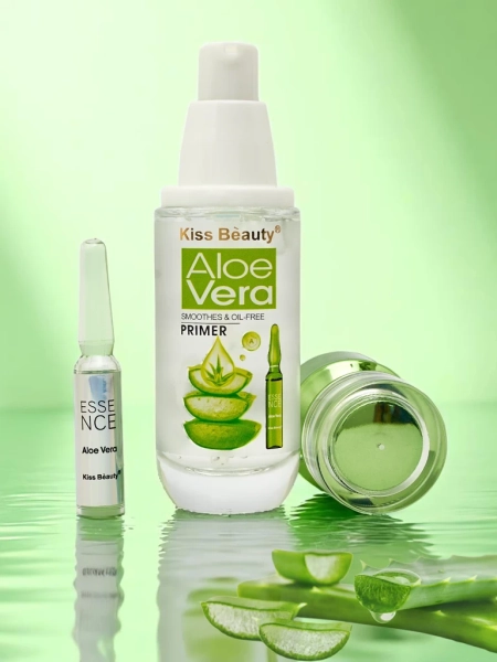 Primer base for makeup with moisturizing aloe