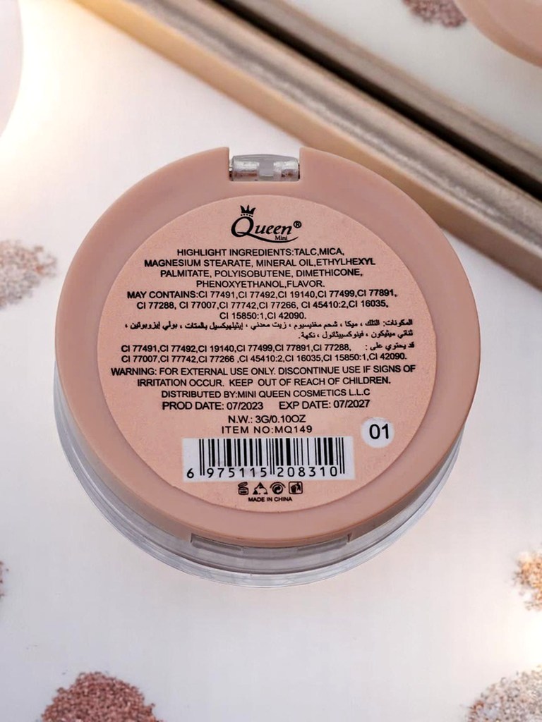Queen Pressed Face Highlighter Pearl Glow