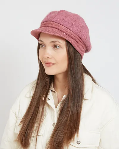 Royalfashion Kvinnors beret med skärm
