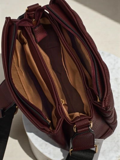 Маленькая стеганая сумочка из мягкой экокожи Cinder Loom