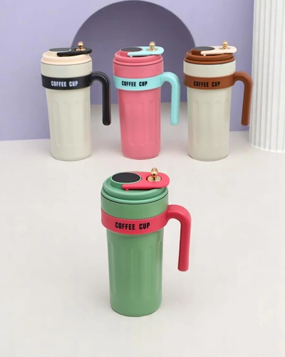 Royalfashion Thermal mug with a spout and temperature sensor Coffe Mug