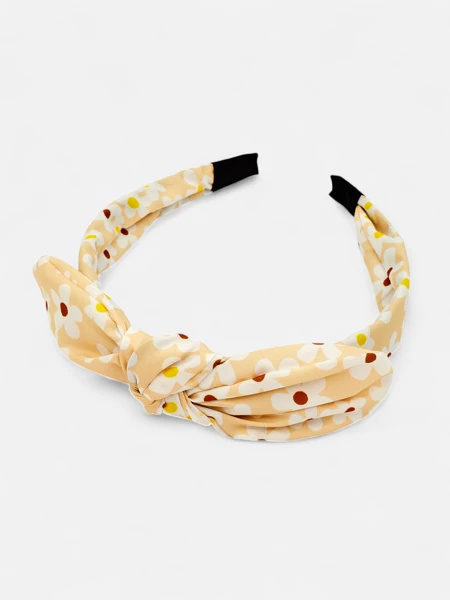 Royalfashion Juuksepael rosetiga lillelises mustris Florinka