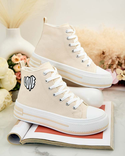 Royalfashion Women's sporty sneakers with print