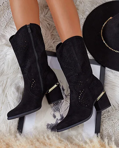 Royalfashion Läbimüüritud madalad stilettasaapad Hewir