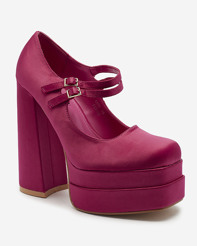 Fuchsia women's high stiletto pumps Elika - Footwear