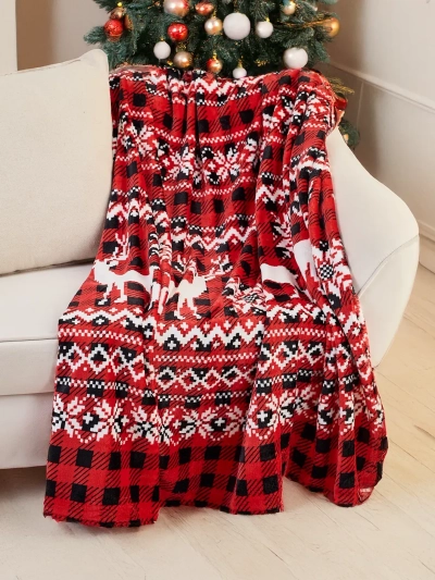 Royalfashion Christmas throw blanket 160x200