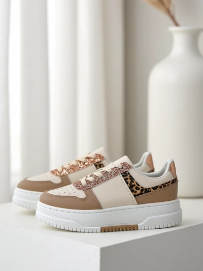 Royalfashion Women's sneakers with glitter Qisofi