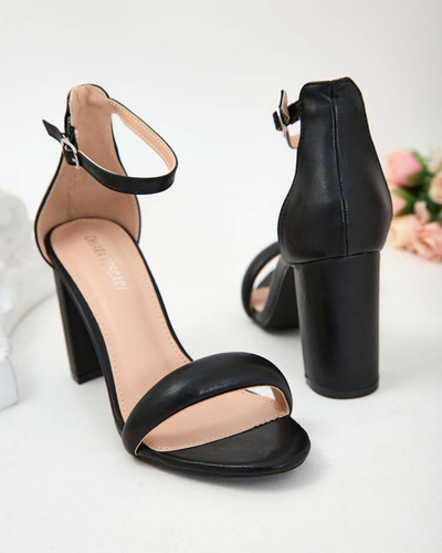 Royalfashion Naiste Leheres Post Sandaalid