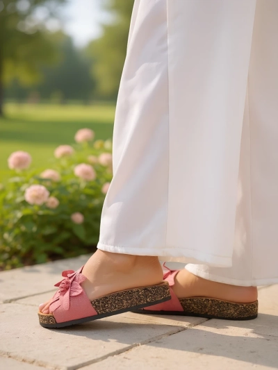 Royalfashion Women's sandals with flowers Foules