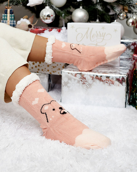 Royalfashion Women's winter socks with Christmas pattern