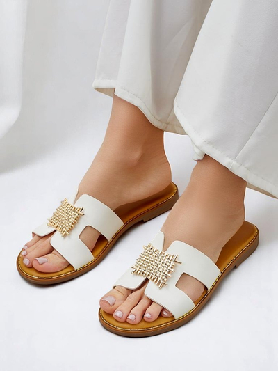 Royalfashion Женские шлепанцы с украшением Crattes