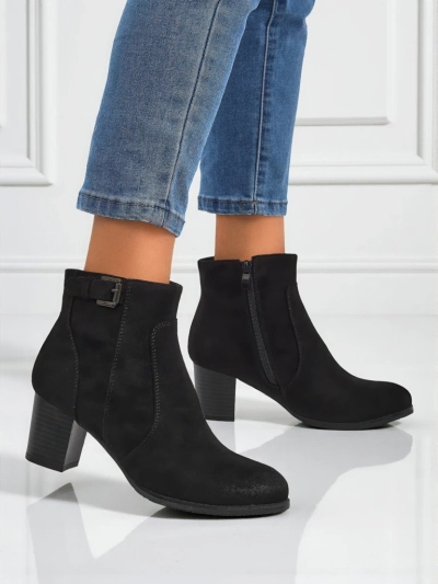 Naiste öko-seemisnahast kontsaga poolsaapad Crimson Dusk